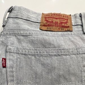 Levis Slim Fit Limited Edition White Washed Light Rinse Denim 32W 32R